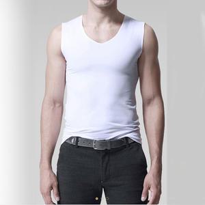 남성용 슬림핏 심리스 나시 무봉제 민소매 티셔츠