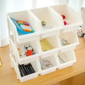 이유 적층형 다용도 정리함 9P 모듈 미니 수납함 분리 바스켓 주방 책상 정리