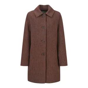 [롯데백화점]베스띠벨리 울블렌디드 패턴 하프 코트 BJHRX2644-KD