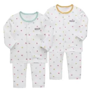 [그린베베] 영유아 봄가을용_쁘띠하트 면 내의/아기옷/아기내복/실내복/남아/여아/상하세트/순면/KC인증/국내원단