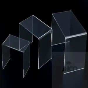 JHCO 직사각 디귿형 아크릴 진열대 작은진열대마트매대 진열매대