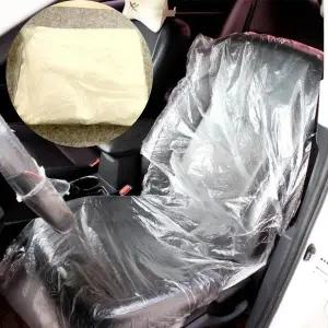 자동차 차량 의자 일회용 방수 위생 오염 방지 보호 비닐 10P 좌석 시트 핸들 기어봉 커버 덮개