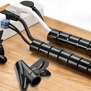 5M 스피드 전선정리 스네이크 커버 2P세트(16MM) (블랙)