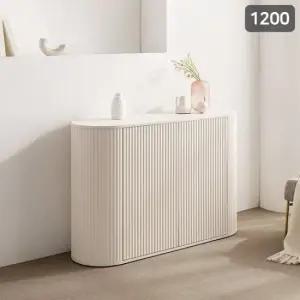 삼익가구 모이스 1200 라운드 템바보드 높은 수납장 거실장