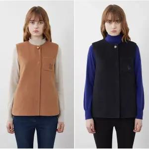 갤러리아 올리비아로렌 라운드넥 핸드메이드 베스트 VOCQC3W9251