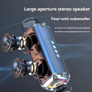 #50W 충격적인 저음  빛 블루투스 스피커 휴대용 스테레오 서라운드 방수 무선 서브 우퍼 Boombox 홈 가라