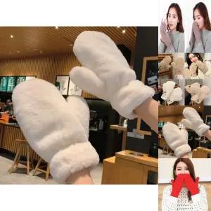 겨울 퍼 밍크 털 방한 벙어리 장갑/포근한/따뜻한/다용도/외출용/어린이/겨울템/기모/여성/포근/보온/나들