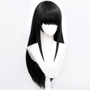 Anime Sakamoto Days 오사라기 코스프레 가발 블랙 롱 스트레이트 합성 머리 암살자 타로 사카모토 할로윈