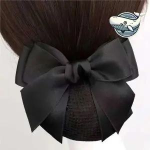 우아한 리본 헤어핀 스타일링 모자 헤어망 웨딩헤어핀 헤어집게