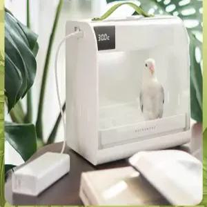 앵무새 이동장 육추기 저소음 휴대용 충전식 온도조절 조류 이동가방 대형 아크릴 애완조