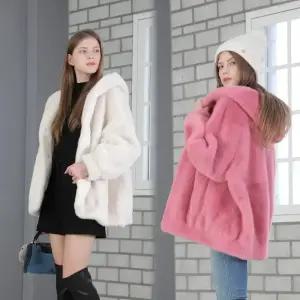 09퍼펙트후드FAUX FUR 밍크오버핏자켓