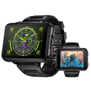 LOKMAT 4G 스마트 워치, 6GB+128GB 안드로이드 워치 전화 통화, 2.4인치 대형 화면 스포츠 1500mAh 듀얼 카메라 WiFi 블루투스 GPS 남성용