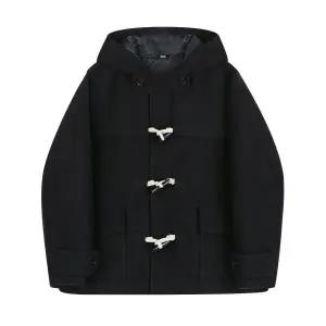 12월 27일 배송 트릴리온 TR일리오 ILLIO N 유니 발마칸 더플 숏 코트 BLACK TRFCT06BK 330038