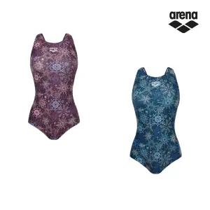 아레나 스노우크리스탈 원피스 U백 실내 여자 수영복