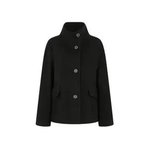 [JJ지고트](의정부점)루즈핏 울 하이넥 하프 코트 (GPAA0CT101)