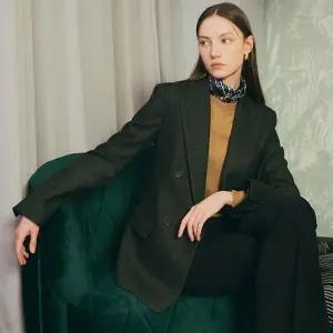 198000원 존스뉴욕 여성 울혼방 헤링본 자켓 WXJK7Y01991658