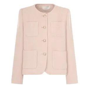 [LINE](타임스퀘어점패션관)[라인어디션]페일 트위드 자켓 NWJKPK0500