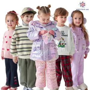 [월튼키즈]겨울미리시즌오프/기모상하복/패딩/등원룩/아우터/롱패딩/겨울레깅스/스키팬츠 /티셔츠/팬츠/가디건/데일리룩/긴팔티셔츠/아동복 110/남아 120/여아120 외