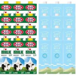 믈레코비타 아이러브 저지방 갓밀크 저지방 혼용출고 1.5% 1L 12입