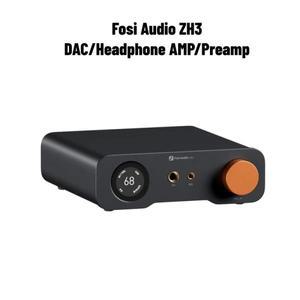 Fosi Audio ZH3 HIFI 헤드폰 앰프 AKM4493SEQ 데스크탑 DAC 풀 밸런스드 프리앰프 리모컨 12V 트리거 단자