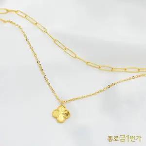 여자 순금 목걸이 콰트로 레이어드 11.25g 99.9