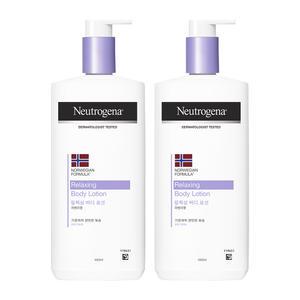 뉴트로지나 릴랙싱 바디 로션 450ml, 2개+증정(인텐스 리페어 시카 에멀젼 15ml, 1개)