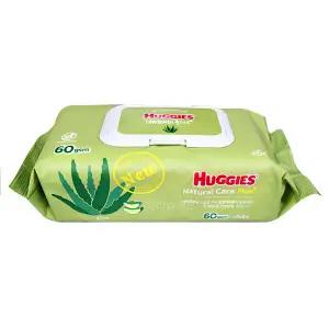 하기스 내츄럴케어 플러스 물티슈 캡형 64매 1팩