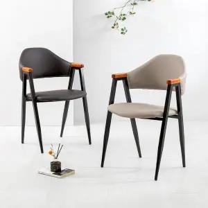 [공간미가구]우드핏 체어 인테리어 디자인 카페 커피숍 식탁의자