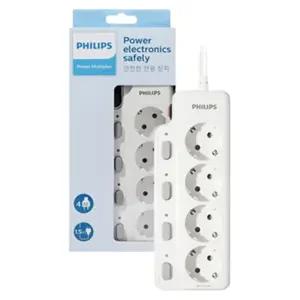 개별 전원스위치 4구 1.5m 멀티 콘센트 고용량 멀티탭 전원공급 LED램프표시 안전접지극 과부하 자동차단