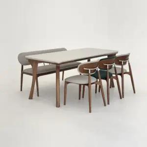 루카 18T 세라믹 식탁 애쉬 원목 양면 포세린 1400 1600 1800 2000 식탁세트