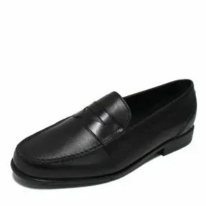 락포트 맨즈 클래식 페니 로퍼 와이드 면접 정장 구두 블랙 M76443-W