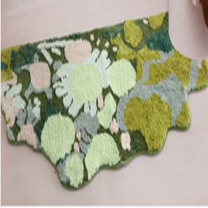 잘생쁨 유니크 꽃무늬 먼지없는 논슬립 인테리어 침실 카페트 러그