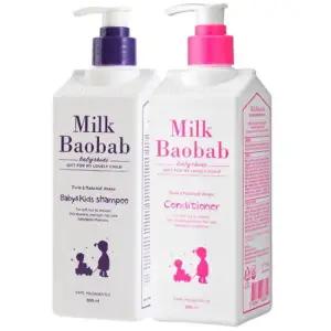 메온셀 밀크바오밥 베이비키즈 샴푸 500ml+키즈 컨디셔너 500ml