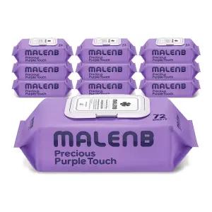 마렌비 물티슈 프리셔스 퍼플터치 72매 (10팩) 80평량 고평량