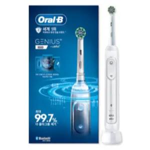 오랄비 전동 진동 칫솔 지니어스 9000 + 리필 화이트 BNS
