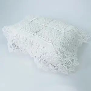 각티슈 레이스 덮개 곽휴지 먼지 덮개 패브릭 장식 케이스