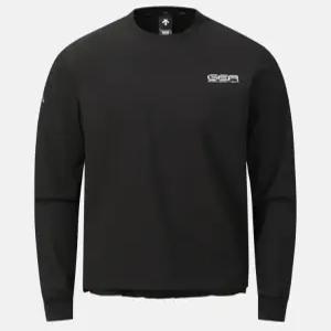 데상트 GER 이중직 약기모 스웨트셔츠 B1 SQ421IWHO1 BLK0 GRY0