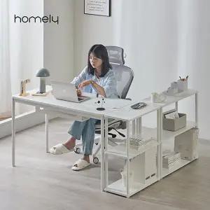 [홈리] 노트르 화이트 오피스 사무용 책상 데스크 1200X600
