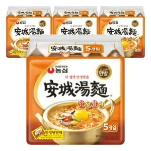 농심 안성탕면 125g, 5입(멀티), 4개