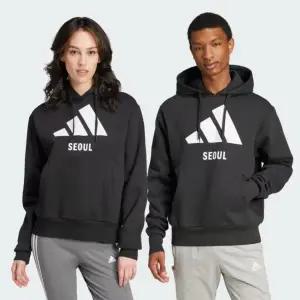 [롯데백화점]아디다스 남여공용 후드티셔츠 서울 기모 후디 JE2727