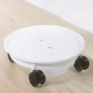 원형 화분 물받이 바퀴 받침대 이동식 거치대 3호