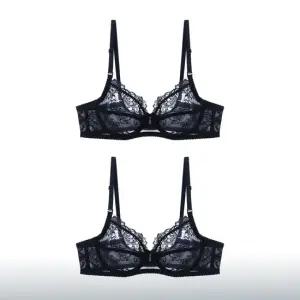 JBRA026_2B 여자 와이어 홑겹 노패드 B C컵 브라 2매