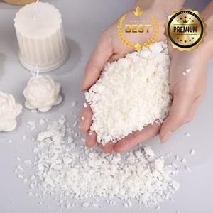 DIY 수제 양초 공예품용 천연 대두 왁스 플레이크 무첨가 향 원료 키트 50g