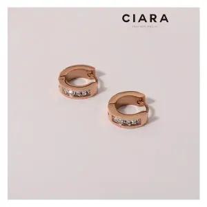 CIARA 써지컬스틸 Cagliari 투써클 블록브루드 원터치 귀걸이