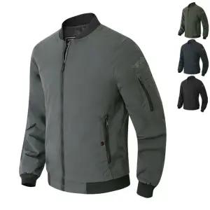 겨울 지퍼 포켓 안감 누빔 경량 패딩 항공 점퍼 자켓