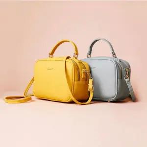 (무료배송) 모던하고 심플한 미니 투지퍼 토트백 크로스백 가방