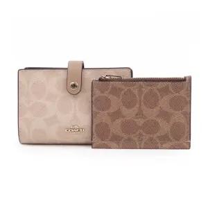 [명품] 반지갑 여성 명품 소가죽지갑 시그니처 코인 카드지갑 CBK54IMXI9