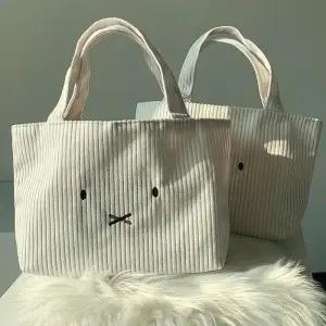 [라일리] Rly 디어래빗골지백 캔버스가방 토트 숄더 코듀로이 토