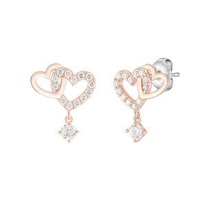 DOUBLE HEART 귀걸이 (JJLJEQ1BS308SR000)