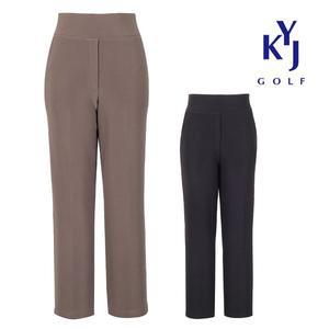 [김영주골프] 여성 뱃살보정 밴딩팬츠 일자 골프바지 겨울기모 9부 10부 스판 골프 KNWLSL77